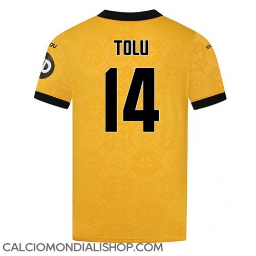 Maglie da calcio Wolves Tolu Arokodare #14 Prima Maglia 2025-26 Manica Corta